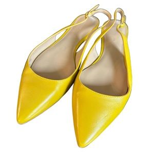 Ann Taylor Marcy Leather Slingback Flats